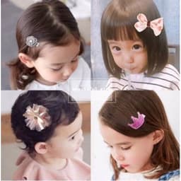 Hộp 18 chi tiết kẹp tóc, dây buộc tóc siêu xinh cho bé gái, màu sắc tươi tắn 2