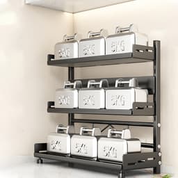 Kệ đựng gia vị nhà bếp HOMELOVE Kệ để hũ gia vị tiện dụng bằng thép carbon chống gỉ sét giúp nhà bếp gọn gàng 22 4