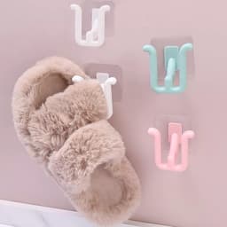 Móc treo giày dép dán tường đa năng chữ U. Móc treo giày dép hình chữ U dán tường đa năng tiện lợi 5