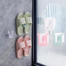 Móc treo giày dép dán tường đa năng chữ U. Móc treo giày dép hình chữ U dán tường đa năng tiện lợi 6