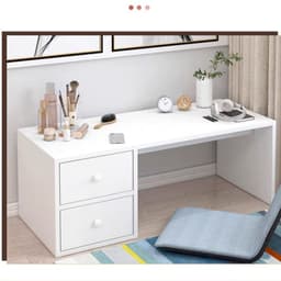 Bàn Trang Điểm Ngồi Bệt Có Ngăn Kéo - Bàn Làm Việc Ngồi Bệt Gỗ MDF Phủ Melamine Cao Cấp Trang Trí 2