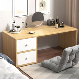 Bàn Trang Điểm Ngồi Bệt Có Ngăn Kéo - Bàn Làm Việc Ngồi Bệt Gỗ MDF Phủ Melamine Cao Cấp Trang Trí 3