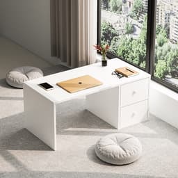 Bàn Trang Điểm Ngồi Bệt Có Ngăn Kéo - Bàn Làm Việc Ngồi Bệt Gỗ MDF Phủ Melamine Cao Cấp Trang Trí 7