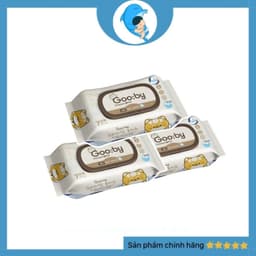 Khăn ướt Gooby Premium/Aiko 100 tờ cao cấp, không cồn, không parabens, mềm mịn, an toàn với da trẻ nhỏ MECAHEO 2