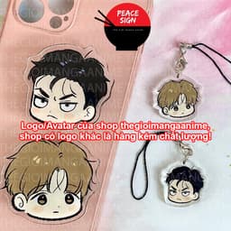 (mua 1 tặng 1) (FACE CHIBI) Giá đỡ và dây treo điện thoại in hình NGƯỜI TÌNH CỦA JINX manhwa BL anime chibi tiện lợi 1