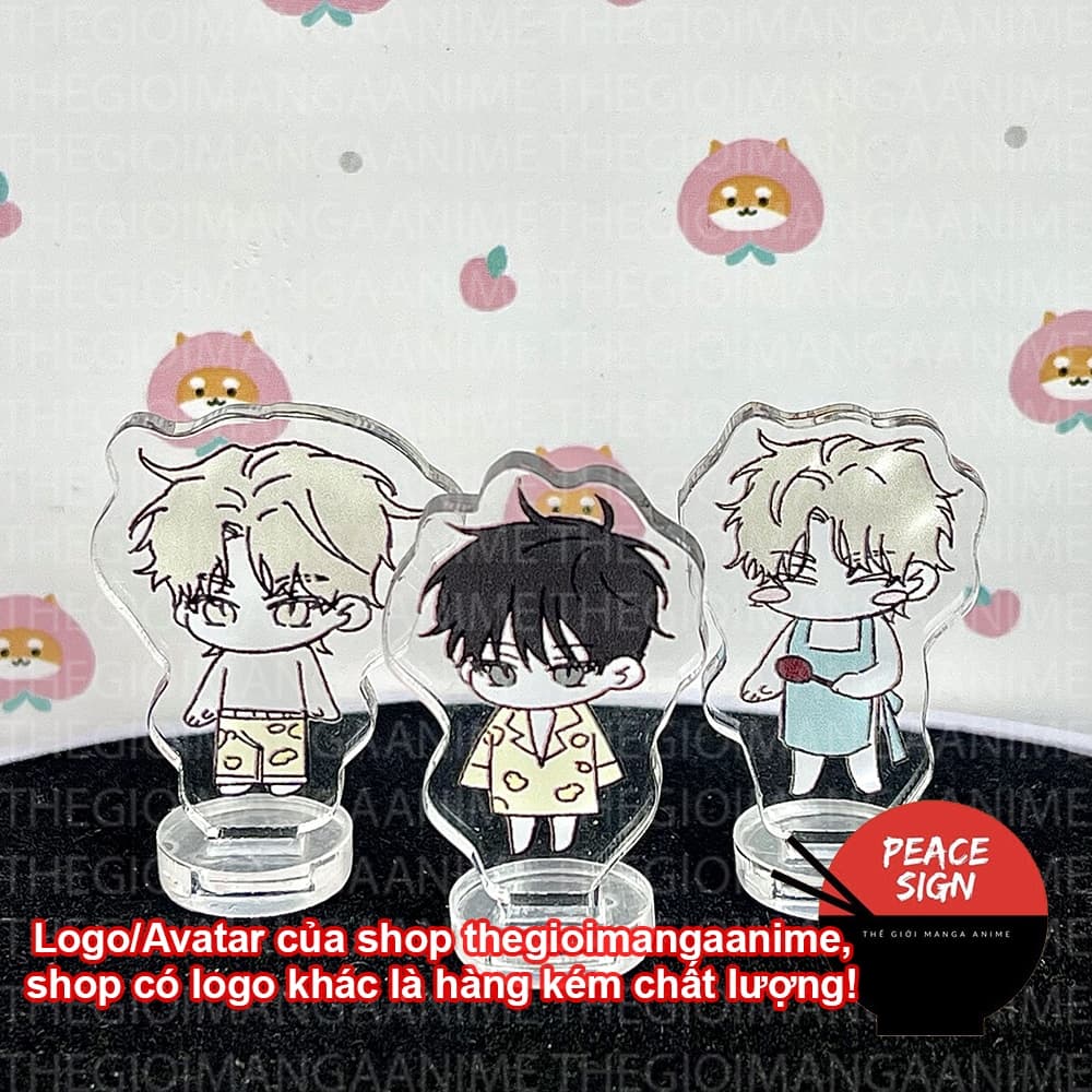 (mua 1 tặng 1) (3CM) Mô Hình Standee LOW TIDE IN TWILIGHT Đêm Bên Làn Nước tượng mica in hình BL acrylic anime chibi