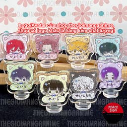 (mua 1 tặng 1) (3CM) Mô hình standee BLUE LOCK ver MŨ TAI MÈO mica chibi arcylic anime trưng bày xinh xắn 1