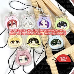 mua 1 tặng 1 ( MOCHI MÈO ) Giá đỡ và dây treo điện thoại BLUE LOCK anime chibi griptok mica acrylic 4
