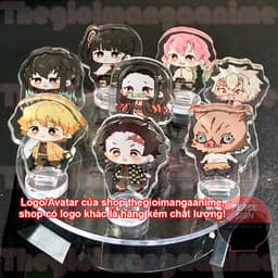 (mua 1 tặng 1) (3CM) Mô hình Standee KIMETSU NO YAIBA THANH GƯƠM DIỆT QUỶ ver ĐI CUTE tượng acrylic chibi mica anime 2