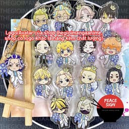 (mua 1 tặng 1) Móc khóa mica TOKYO REVENGERS ver HOÀNG TỬ hình in 2 mặt 1
