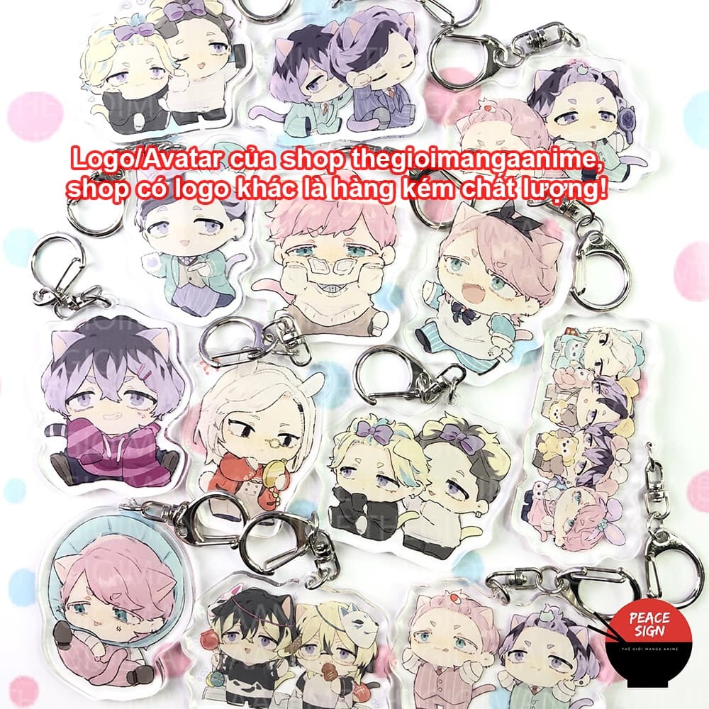 (Mua 1 tặng 1)Móc khóa TOKYO REVENGERS ver TAI MÈO LÙN Kịch Trường Của Takemichi anime chibi mica trong acrylic xinh xắn