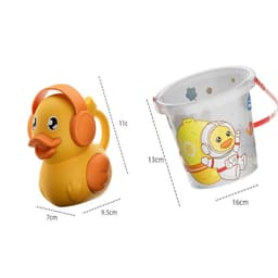 Đồ chơi xô xúc cát 18 chi tiết cho bé đi biển - chơi nhà tắm - xúc hạt muồng muồng 6