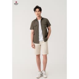 [ẨN] Quần Ngố Nam GENVIET Chất Liệu Kaki Dáng Suông Đứng Đơn Giản, Quần Ngố Kaki Nam Form Col Dễ Phối Đ 8581 2