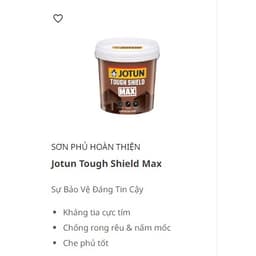 17L - Sơn phủ ngoại thất Bóng cao cấp Jotun Tough Shield Max 3