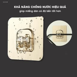 COMBO Miếng Dán Tường Cho Kệ Nhà Tắm JYoohome Kệ Inox Nhà Bếp Chất Liệu PVC Dán Tường Siêu Chắc 3