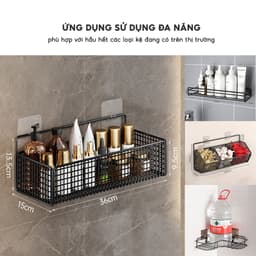 COMBO Miếng Dán Tường Cho Kệ Nhà Tắm JYoohome Kệ Inox Nhà Bếp Chất Liệu PVC Dán Tường Siêu Chắc 2