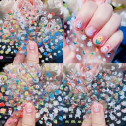 Sét 30 tấm sticker dán móng cho bé nhiều mẫu nhiều chủ đề dễ thương 4