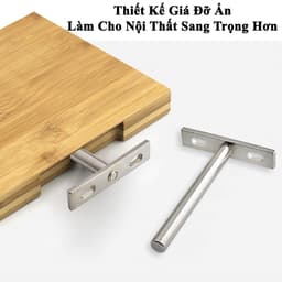 Chốt Âm Kệ Treo Tường Chữ T Nhiều Kích Thước Phù Hợp Treo Kệ Tường, Kệ Gỗ Tivi Mà Không Lộ Vít 3