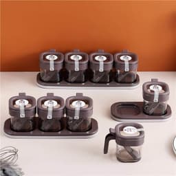 Khay đựng gia vị nhà bếp hộp đựng gia vị 2 ngăn 3 ngăn 4 Ngăn Hàng Loại 1 5