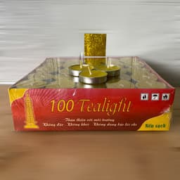"Hộp nến tealight 100 viên Rồng Việt, nến thơm dâng ban thờ thần tài, gia tiên, giúp dâng sao giải hạn." 7