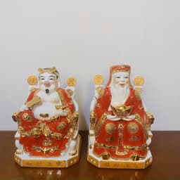 [HÀNG CAO CẤP] Tượng Thờ Thần Tài Thổ Địa RỒNG VIỆT, Ông Thần phát đỏ dát vàng kim cao cấp 5
