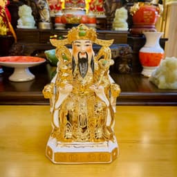 Tượng Thần Tài Thổ Địa Rồng Việt dát vàng cao cấp - Hàng cao cấp cho không gian thờ cúng quý giá. 9