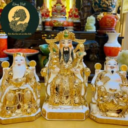 Tượng Thần Tài Thổ Địa Rồng Việt dát vàng cao cấp - Hàng cao cấp cho không gian thờ cúng quý giá. 1