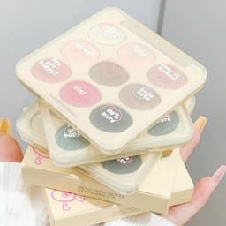 [XIXI] Bảng Phấn Mắt XIXI 9 ô Trang Điểm Làm Sáng Tự Nhiên Màu Lì Lâu Trôi Chống Thấm Nước 8