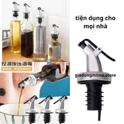 Set 5 Vòi rót chất lỏng mắn,xì dầu,dầu ăn,nước sốt....có nắp đạy chất liệu nhựa ABS-PP an toàn 1