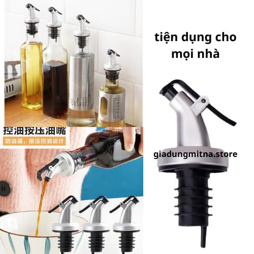 Set 5 Vòi rót chất lỏng mắn,xì dầu,dầu ăn,nước sốt....có nắp đạy chất liệu nhựa ABS-PP an toàn