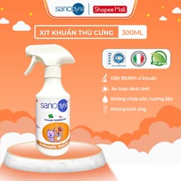Xịt Khử Mùi, Vệ Sinh Thú Cưng Sanodyna Pet 300ml Diệt Khuẩn Đồ Chơi, Nước Tiểu, Chuồng Chó Mèo Chim 2