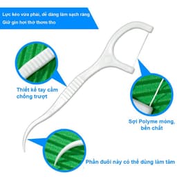 Tăm Chỉ Nha Khoa Hộp 50 Chiếc Chỉ Nha Khoa Bảo Vệ Răng Miệng Hiệu Quả 6