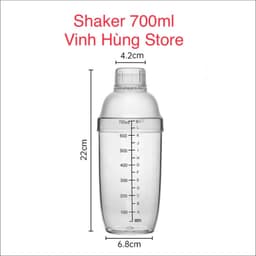 Bình Lắc Shaker Nhựa 350ML - 530ML - 700ML - 1000 ML ( Đã bao gồm nắp ) 5