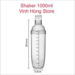 Bình Lắc Shaker Nhựa 350ML - 530ML - 700ML - 1000 ML ( Đã bao gồm nắp ) 4