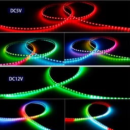 ĐÈN LED WS2812B ARGB NEOPIXEL MỎNG 2.7MM 2020 160LED/MÉT 200LED/MÉT DÂY 1 MÉT 3