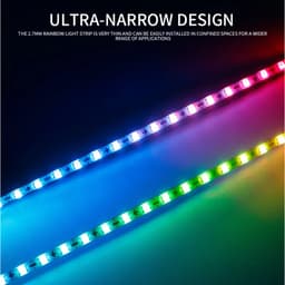 ĐÈN LED WS2812B ARGB NEOPIXEL MỎNG 2.7MM 2020 160LED/MÉT 200LED/MÉT DÂY 1 MÉT 5