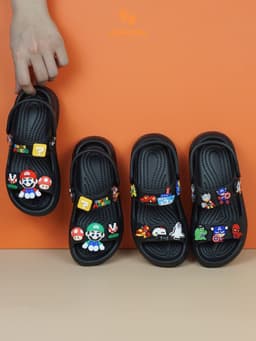 Dép Sandal Bé Trai KanKanStore Giày Xăng Đan Trẻ Em Quai Hậu MineCraft Siêu Nhân Người Nhện Ô Tô KA55 3