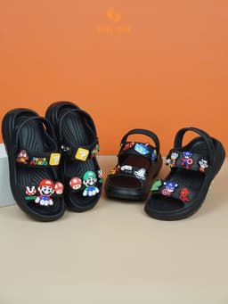 Dép Sandal Bé Trai KanKanStore Giày Xăng Đan Trẻ Em Quai Hậu MineCraft Siêu Nhân Người Nhện Ô Tô KA55 5
