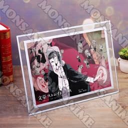 (Kèm ảnh) Khung kính BUNGOU STRAY DOGS Văn hào lưu lạc in hình anime chibi trang trí để bàn 2 size 6