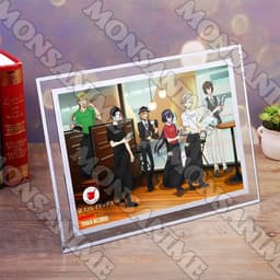 (Kèm ảnh) Khung kính BUNGOU STRAY DOGS Văn hào lưu lạc in hình anime chibi trang trí để bàn 2 size 5