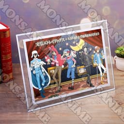 (Kèm ảnh) Khung kính BUNGOU STRAY DOGS Văn hào lưu lạc in hình anime chibi trang trí để bàn 2 size 7