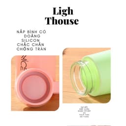 Bình đựng Nước Nice 350ml Lõi Thủy Tinh Vỏ Nhựa. Bình NICE Lõi Thủy Tinh Vỏ Nhựa 350ml 9