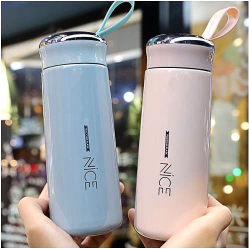 Bình đựng Nước Nice 350ml Lõi Thủy Tinh Vỏ Nhựa. Bình NICE Lõi Thủy Tinh Vỏ Nhựa 350ml