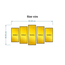 Bộ 5 tấm tranh ghép hoa sen, tranh decor phong hiện đại, tranh tráng gương dán tường không khung, có sẵn keo 8