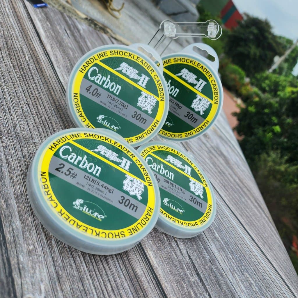 Shock Leader iLure 100% Carbon Tải Siêu Tốt - Dài 30m Size #0.8 - #10.0. shop có bán lẻ 5 m dây tùy size ạ.