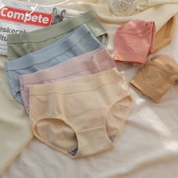 Quần Lót Nữ Cao Cấp Chất Cotton Họa Tiết Cloud Màu Trơn Pastel 2389 LILIRIA 4