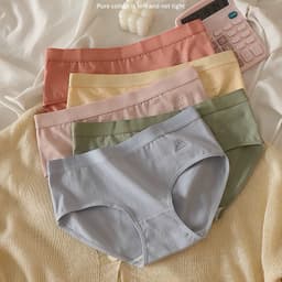 Quần Lót Nữ Cao Cấp Chất Cotton Họa Tiết Cloud Màu Trơn Pastel 2389 LILIRIA 8