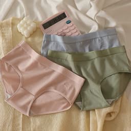 Quần Lót Nữ Cao Cấp Chất Cotton Họa Tiết Cloud Màu Trơn Pastel 2389 LILIRIA 6