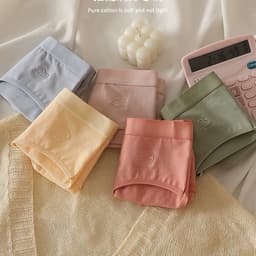 Quần Lót Nữ Cao Cấp Chất Cotton Họa Tiết Cloud Màu Trơn Pastel 2389 LILIRIA 7