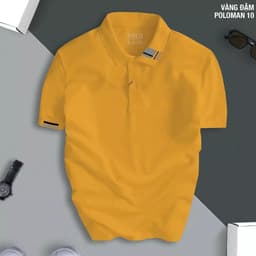 Áo Polo Nam Nữ POLOMAN 10 cổ bẻ,áo phông nam from chuẩn vải cá sấu, thấm mồ hôi sang trọng thanh lịch, Áo Phông 7